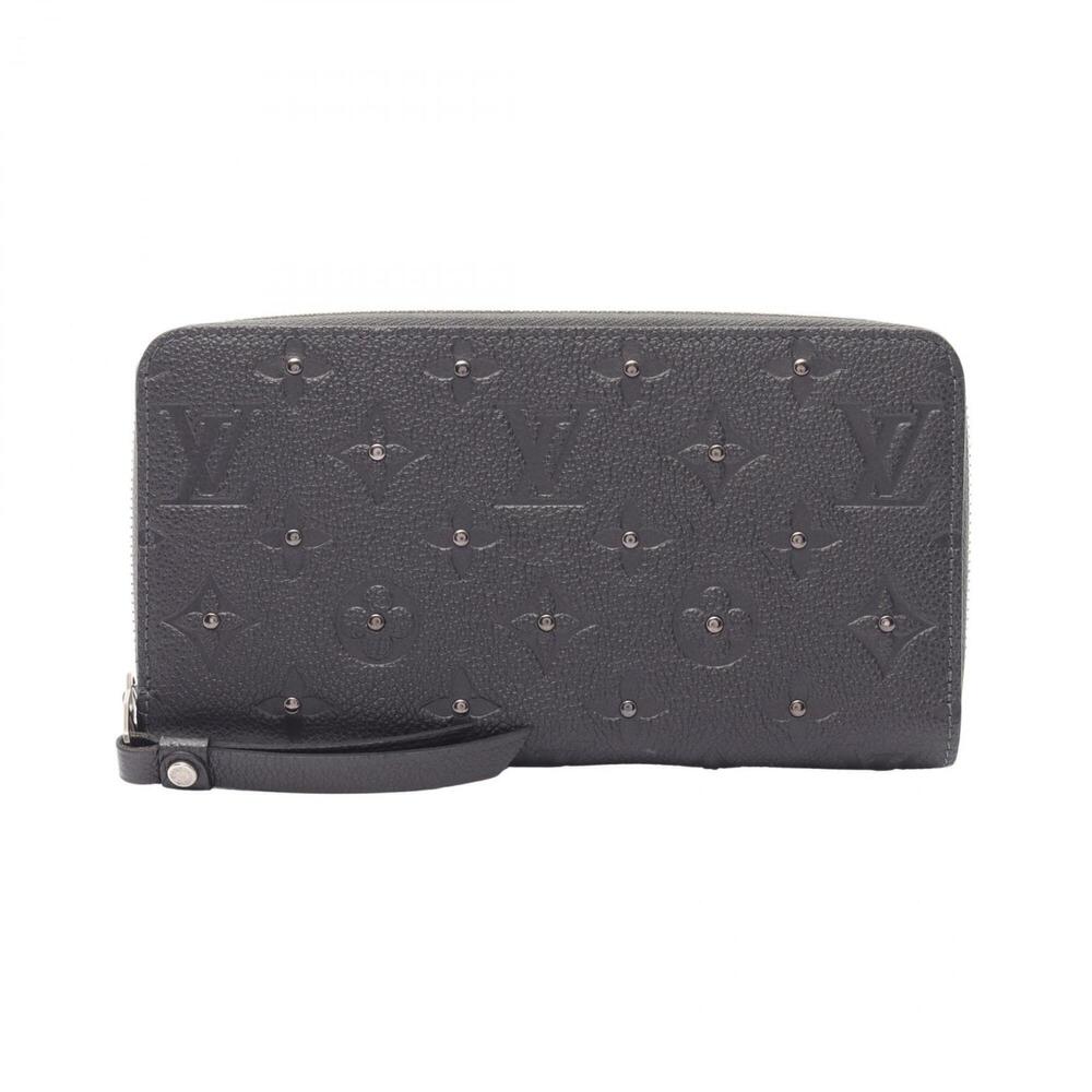 Louis Vuitton Zippy Wallet Platine Round Long Leather Monogram Empreinte Wome...